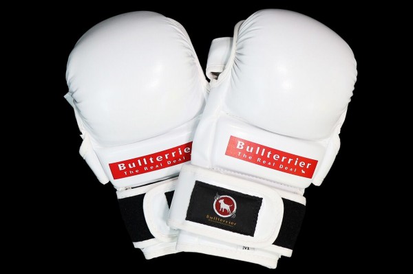 おすすめ商品紹介】BULL TERRIER MMAグローブ Basic 6oz 白