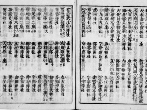 延喜式神名帳 式内社一覧 : 神社と古事記