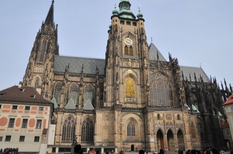 14年チェコ ハンガリー旅行記 第18回 プラハ散策その8 プラハ城の聖ヴィート大聖堂を見学 後編 マリンブルーの風