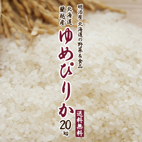 20時・先着100名】北海道蘭越産 ゆめぴりか 令和5年 新米 20kg(5kg×4袋