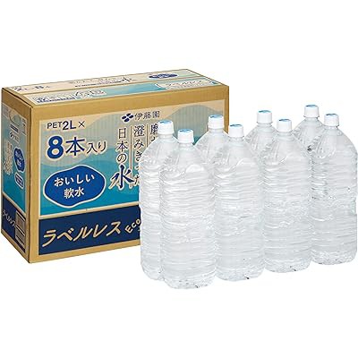 伊藤園 磨かれて、澄みきった日本の水 ラベルレス 2L×8本 送料込806円(100.8円/本) : ゲッキーのお買い得商店街