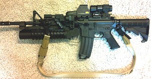 M4 T.T.sp. with M203 ： ??? AEG : GUN-ZUKI！ WEB STUDIO
