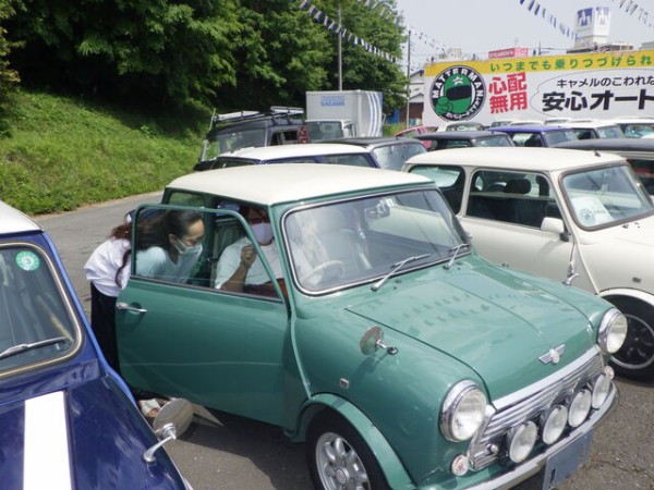 ローバーミニ 96年 アーモンドグリーン 純正ハンドル ITG様
