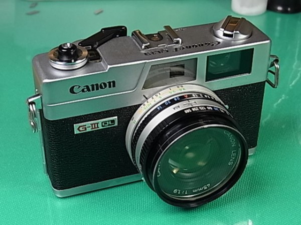 分解整備済 実用美品 Canon QL19 G-III フィルムカメラ 実写付き カメラ修理 Canonet QL19 G-III（キヤノネットQL19 G-III