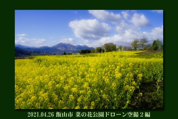 21 4 26 飯山菜の花公園空撮 ２編 ひらさんのhighトレッキング ブログ版