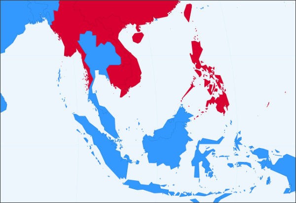 世界の主流は右車線 だけど Asean諸国では左右の車線が半々である キャプローグ 無邪気なバンコク発信ブログ