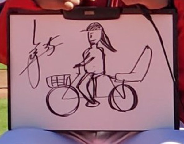 カープファン感謝デーで お絵かき対決 自転車に乗るエルドレッドで画力勝負 広島東洋カープまとめブログ かーぷぶーん