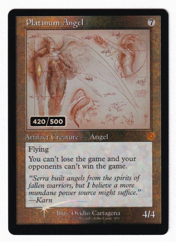PSA鑑定9 MTG 白金の天使 兄弟戦争 ダブルレインボウ foil
