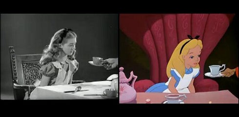 動画 ディズニー版 ふしぎの国のアリス 1951 舞台裏の比較映像 付録部 Blog Bu