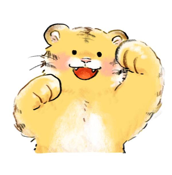 虎のイラスト 無料イラスト フリー素材 しろくまとねこ