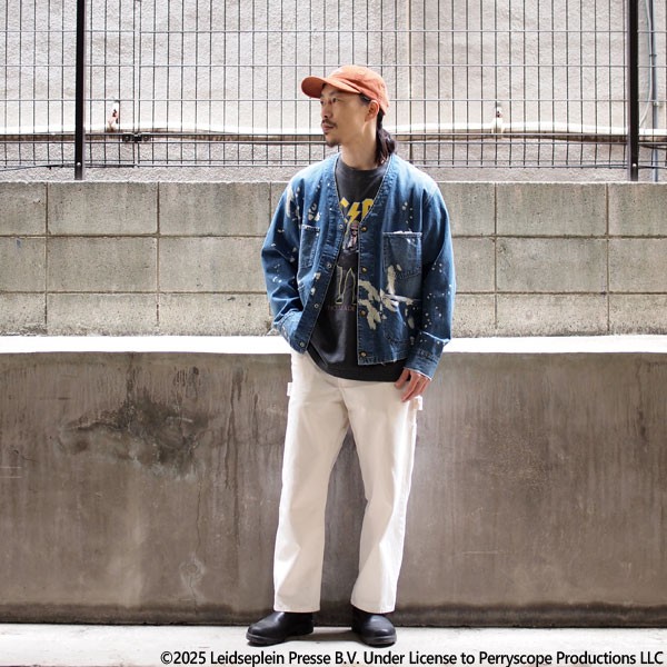 Lee - DUNGAREES】ENGINEER JACKET. 激しいペイントでヴィンテージ感