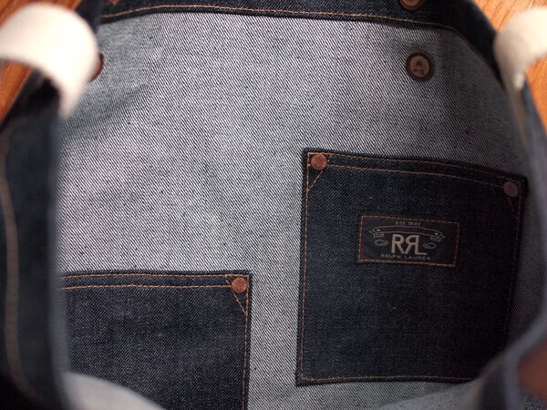 RRL / ダブルアールエル】Indigo Denim Market Tote. 日本製インディゴ