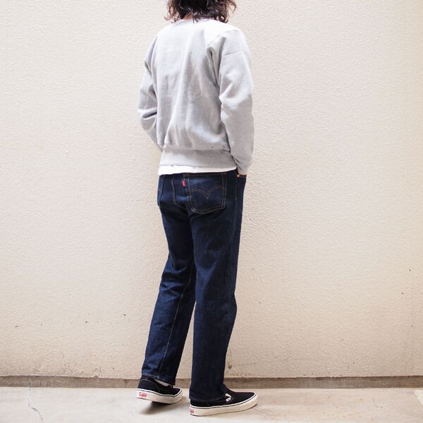 EVISU　リバーススウェット　針抜き　42サイズ　着用感L相当 王道のスウェット、チャンピオンのサイズ感など徹底レビューしま