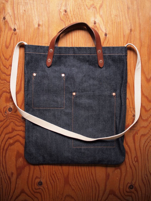RRL / ダブルアールエル】Indigo Denim Market Tote. 日本製