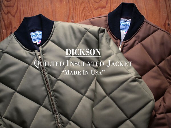 DICKSON / ディックソン】Quilted Insulated Jacket 