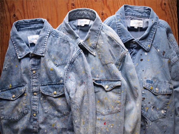 yoused / ユーズド】Painted Western Shirt. 古着をベースにハンド 