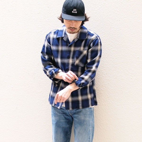 FIVE BROTHER】一枚で様になるオープンカラーシャツ : HUNKY