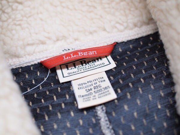 L.L.Bean】フワフワモコモコの見た目にも暖かいパイルフリース