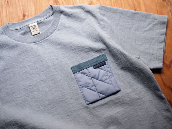 Jackman × LAVENHAM】JM5445LV Dotsume Pocket T-Shirt. 毎年高い人気