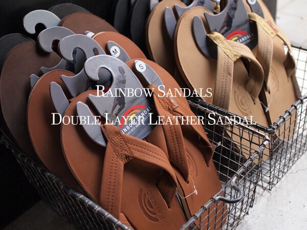 レインボーサンダル】ラグジュアリーレザー・ダブルレイヤー (RAINBOW