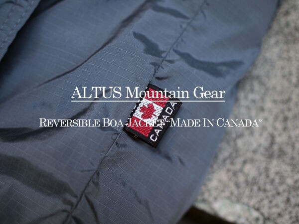 ALTUS Mountain Gear / アルタス・マウンテンギア】表裏で表情が異なる