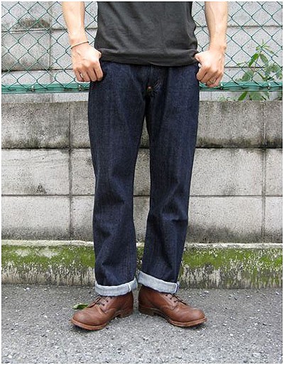 □FOOBERxWAREHOUSE DW5P BACKLE-BACK DENIM : HUNKY DORY OSAKA