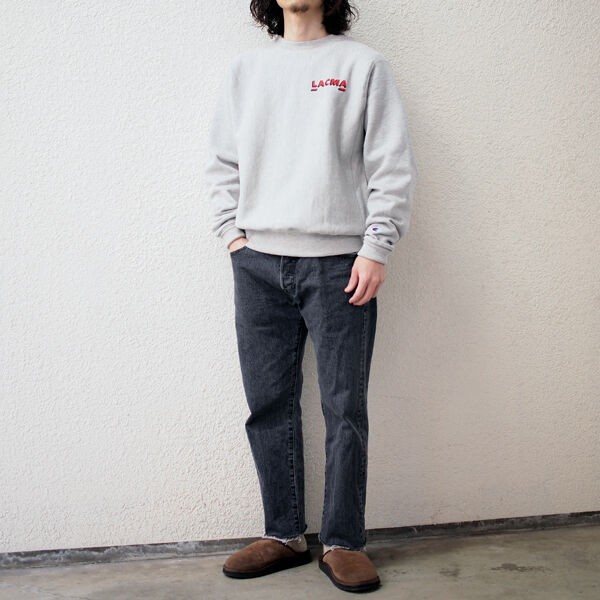 Champion】LACMA Hand Painted Sign Reverse Weave Sweat