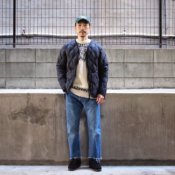 Guernsey Woollens / ガンジーウーレンズ】Nordic Crewneck Sweater 