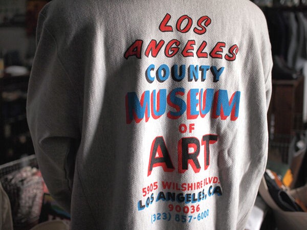 Champion】LACMA Hand Painted Sign Reverse Weave Sweat