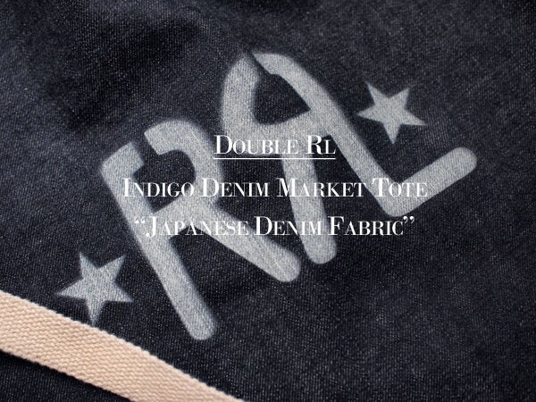 RRL / ダブルアールエル】Indigo Denim Market Tote. 日本製インディゴ