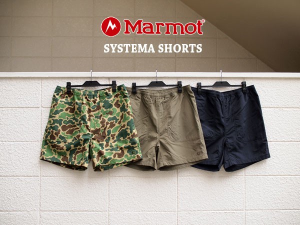 Marmot / マーモット】Systema Shorts. サラッと軽い穿き心地で夏を