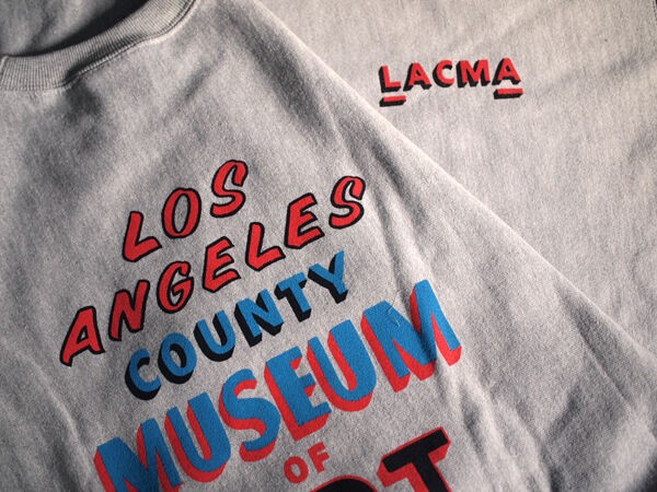 Champion】LACMA Hand Painted Sign Reverse Weave Sweat