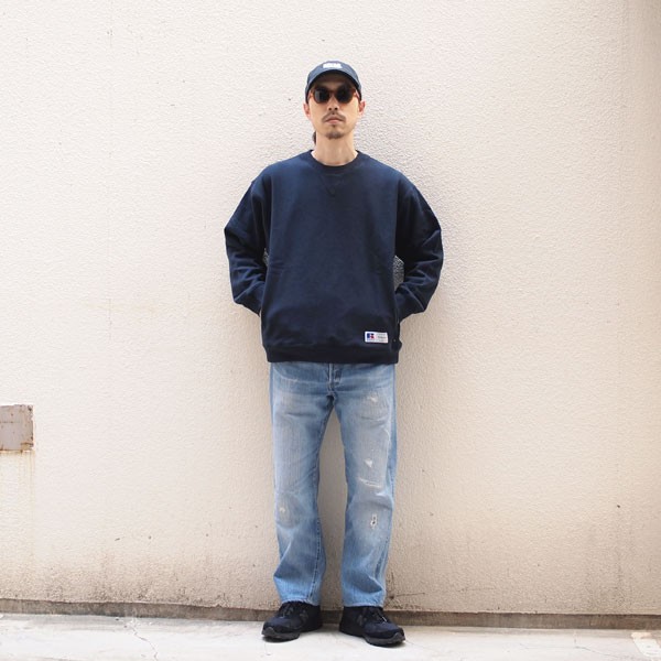 RUSSELL ATHLETIC × BerBerJin】Soft Loop Back Sweat Crew Neck. 原宿