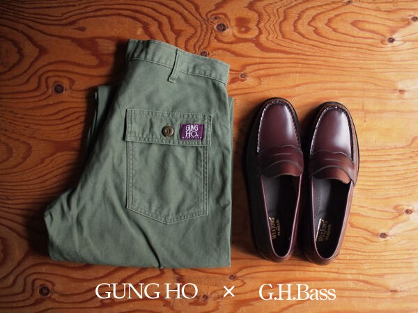 【オリジナルレングス】ガンホー（GnugHo）ベイカーパンツ☆アメリカ製☆W34 GUNG HO / ガンホー】Original Fatigue 4Pocket Pant 