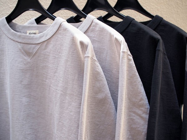 トップス Jackman / Dotsume Rib LS Shirt JM5107 Jackman Dotsume Rib L/S Tee - Charcoal/Butter | SON OF A STAG