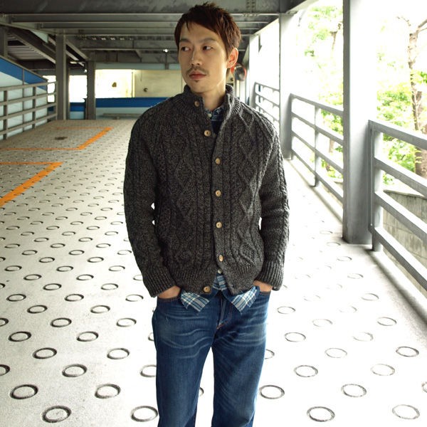 Oldderby Knitwear #ARAN KNIT CARDIGAN : HUNKY DORY OSAKA BLOG