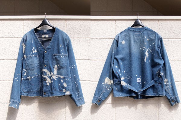 Lee - DUNGAREES】ENGINEER JACKET. 激しいペイントでヴィンテージ感