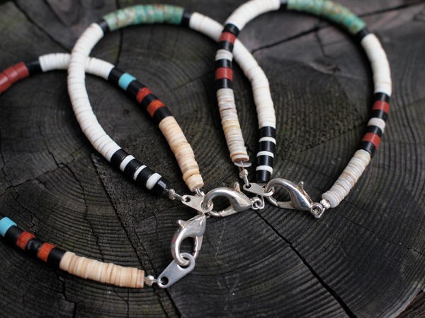Indian Jewelry】ハンドメイドの温もりを感じるヒシブレスレット 