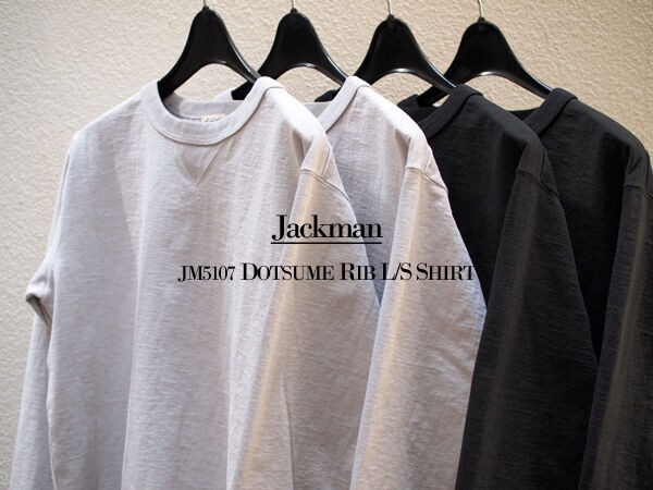トップス Jackman / Dotsume Rib LS Shirt JM5107 Jackman / Dotsume Rib LS Shirt - herbie ONLINE SHOP