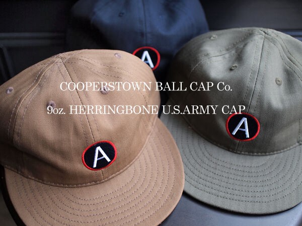 COOPERSTOWN BALL CAP Co.】ヘリンボーン生地を使ったミリタリー 