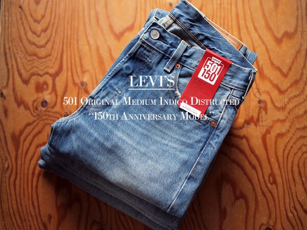 Levi's / リーバイス】501 Original Medium Indigo Destructed 