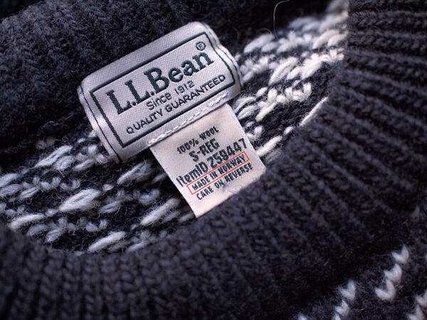 L.L.Bean / エルエルビーン】Norwegian Sweater 