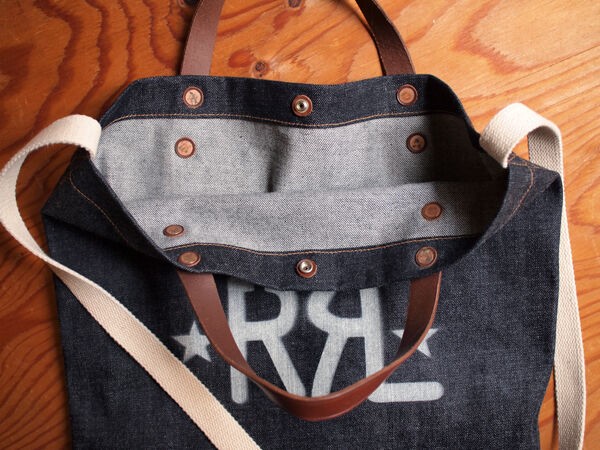 RRL / ダブルアールエル】Indigo Denim Market Tote. 日本製