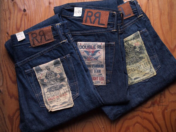 RRL / ダブルアールエル】STRAIGHT LEG ONCE WASHED JEAN