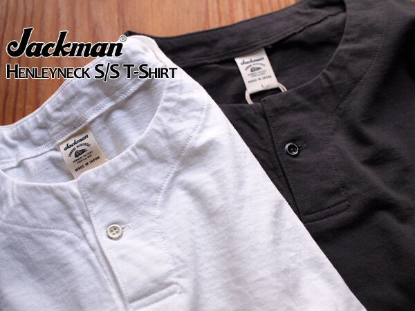 Jackman / ジャックマン】JM5228 Henleyneck S/S T-Shirt. 一枚でも