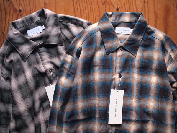 MANUAL ALPHABET / マニュアルアルファベット】Twill Ombre Open