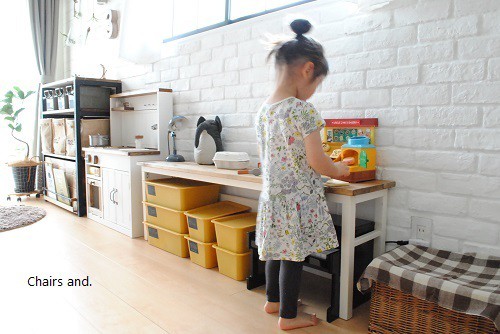 リビング模様替え 子供コーナーを死角に Chairs And インテリアコーディネーター的ｄｉｙと暮らしのブログ Powered By ライブドアブログ