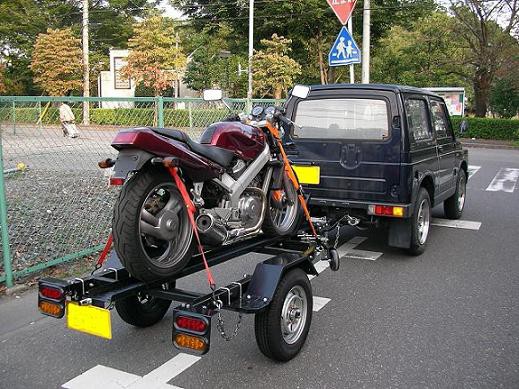 バイク用トレーラー購入 : けんじぃ日記（チャンプＲＳと初期型ガンマと育児の記録）