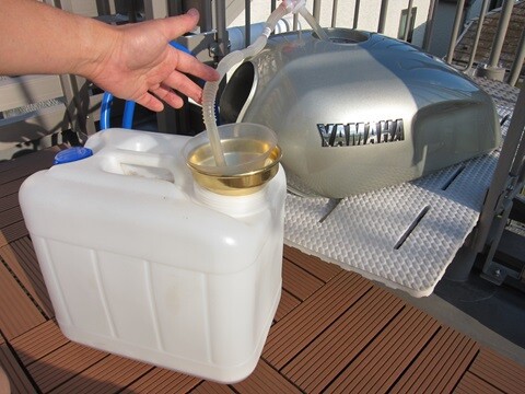 XJR1200のガソリンタンク錆び取り② : けんじぃ日記（チャンプRSと