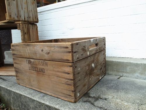 Vintage Wood Box : CHARCOAL*GREEN Furniture BLOG NEWS